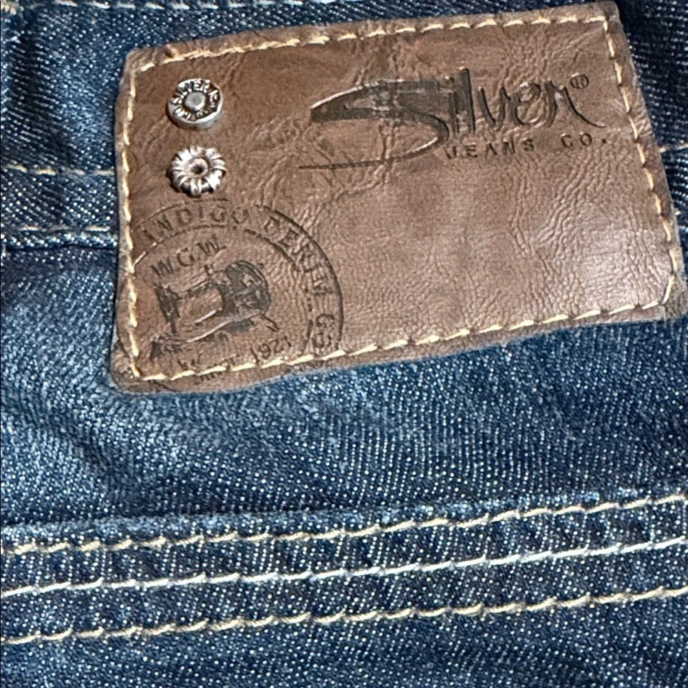 Silver Jeans Indigo Wash Straight Leg Denim#069 - Picture 8 of 14